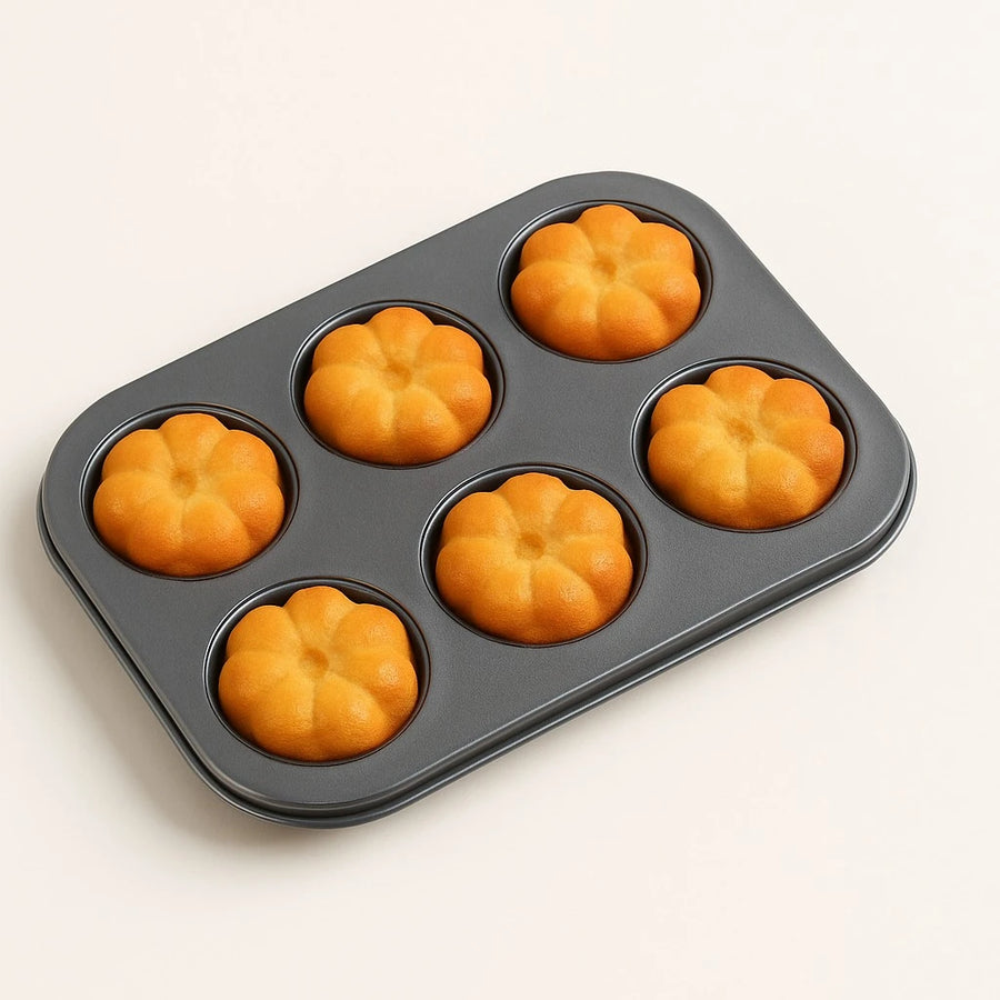 Flower Shaped 6 Cavity Baking Tray