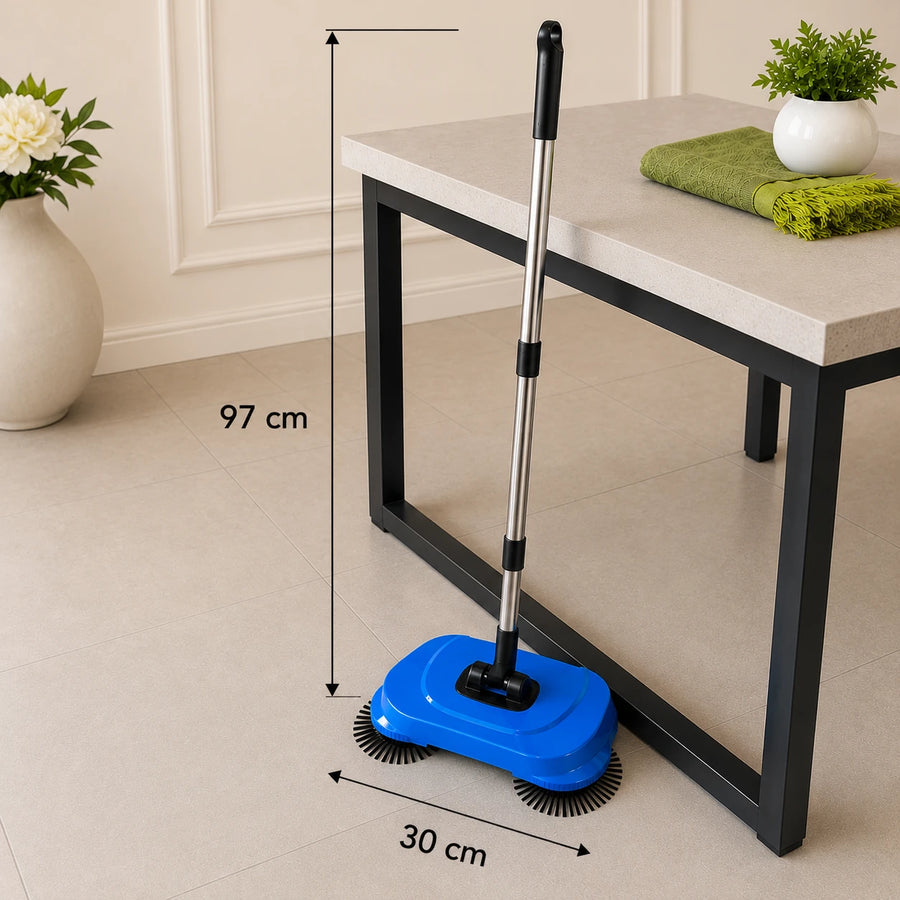 Manual Floor Sweeper Cordless Rotating Cleaning Broom Home Cleaning Tool