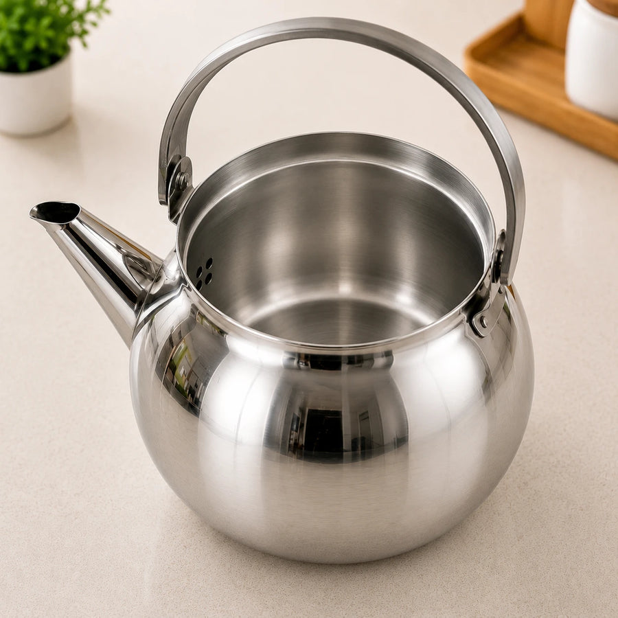 Stainless Steel Tea Kettle Teapot Whistling Kettle Kitchen Water Pot 2 Liter