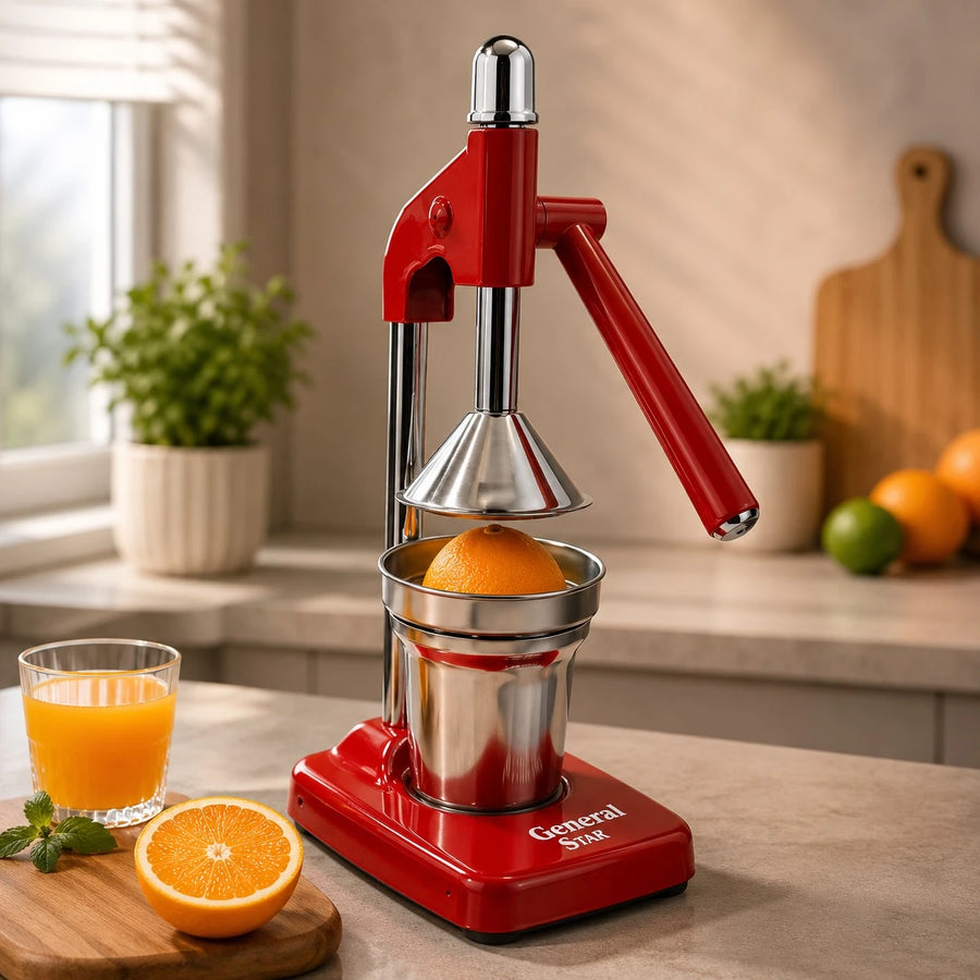 Manual Citrus Juicer Heavy Duty Stainless Steel Fruit Press Orange Lemon Pomegranate Grapefruit Juicer With Collection Cup
