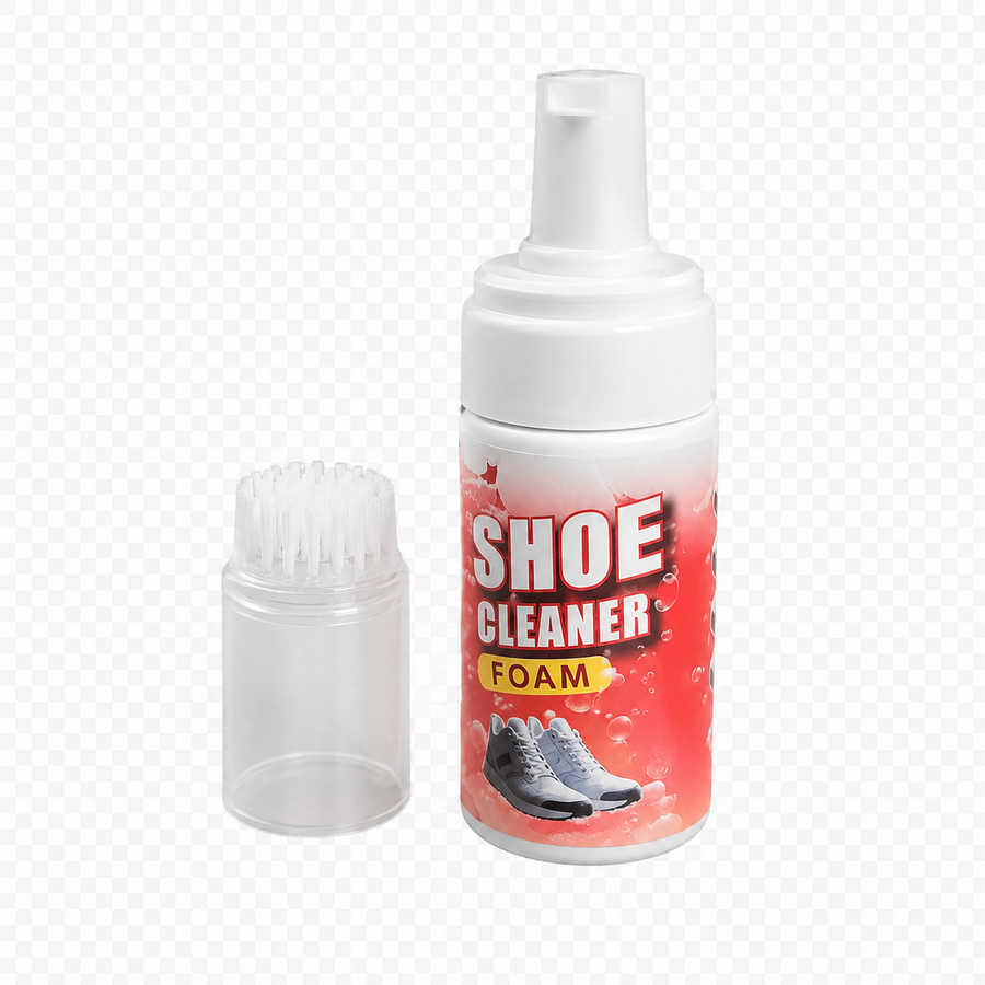 Shoe Cleaning Solution Foam 200ml with Brush Multi Surface Sneaker Cleaner for Sports Casual Mesh and Canvas Shoes