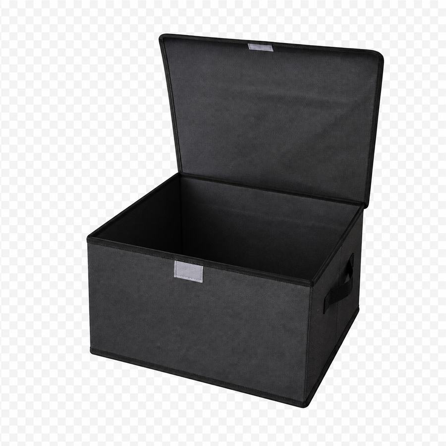 Foldable Storage Box Fabric Organizer With Lid Clothes Blanket Toy Storage Box Home Organization