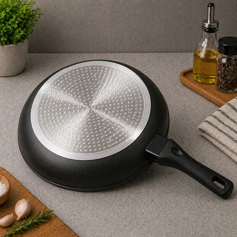26 cm Aluminum Cookware Frying Pan Granite Coating Non Stick 4mm Thick Cooking Pan