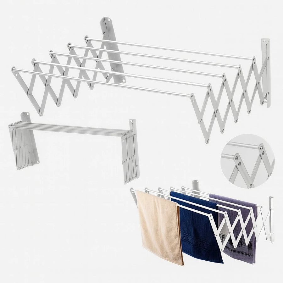 Iron Wall Mounted Extendable Drying Rack