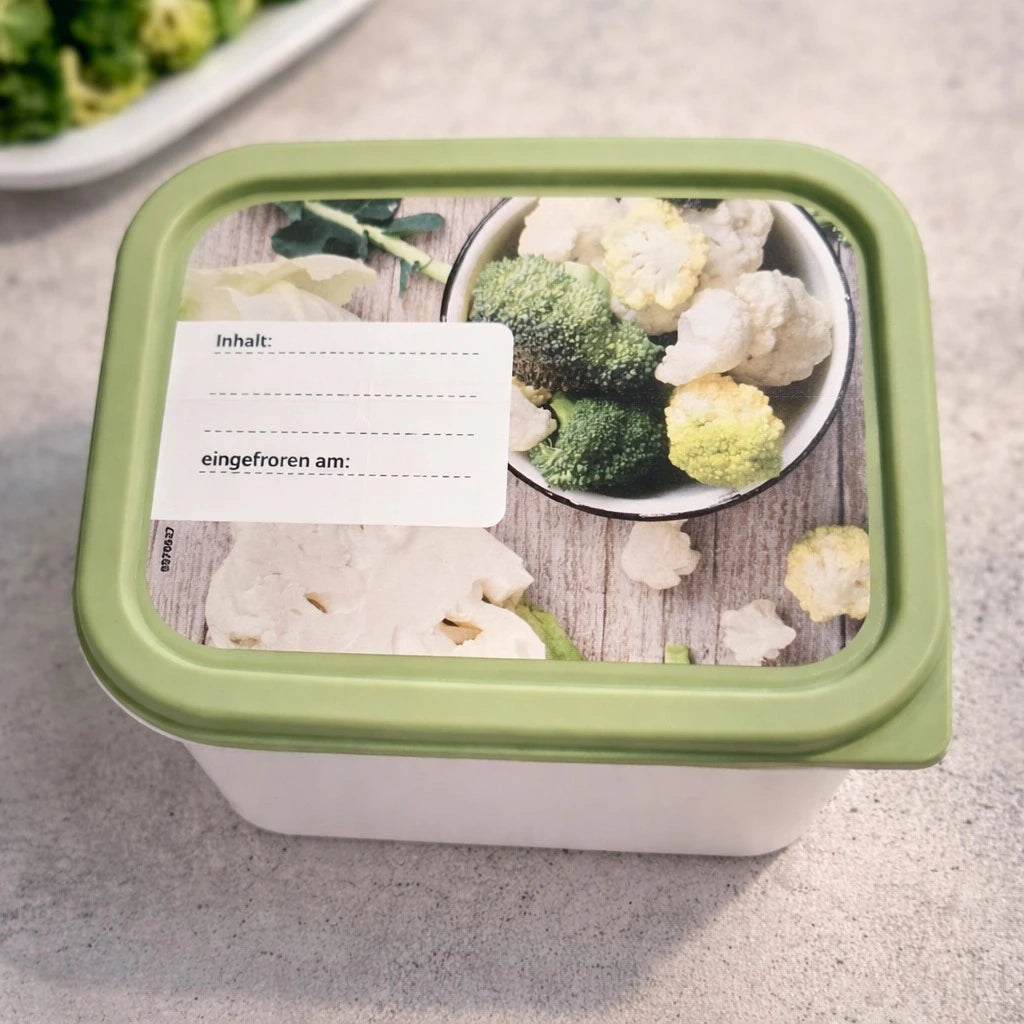 Freezer Storage Containers Set 3 Pieces 1L Airtight Food Storage Boxes Stackable Kitchen Organizer Meal Prep Containers - Image 4