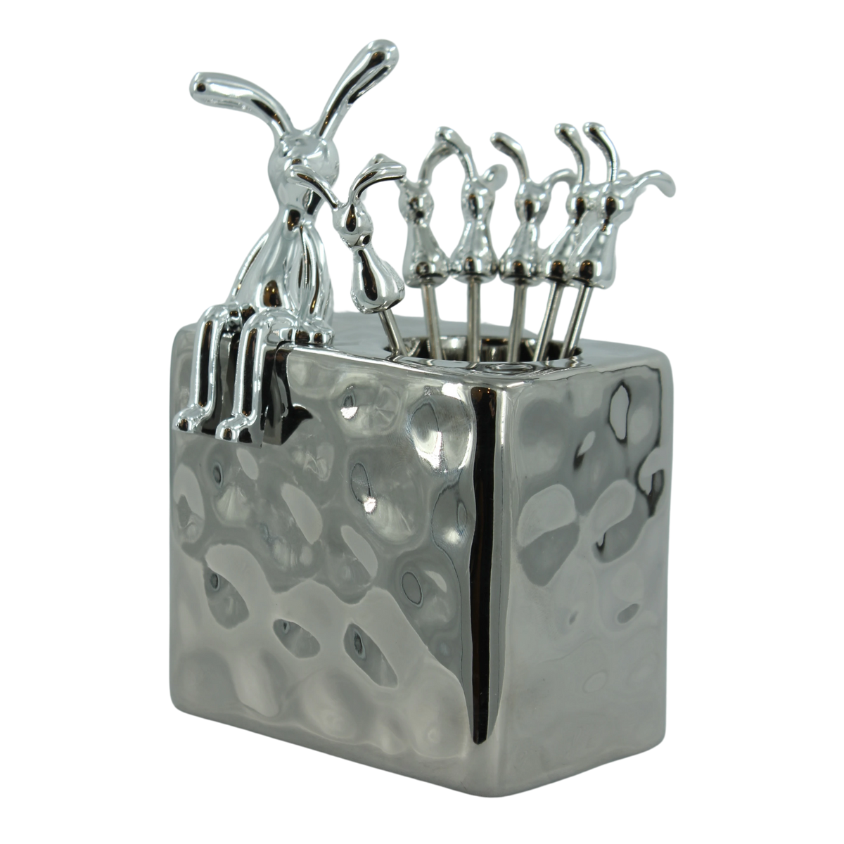 Silver Bunny Fork Set - Image 3