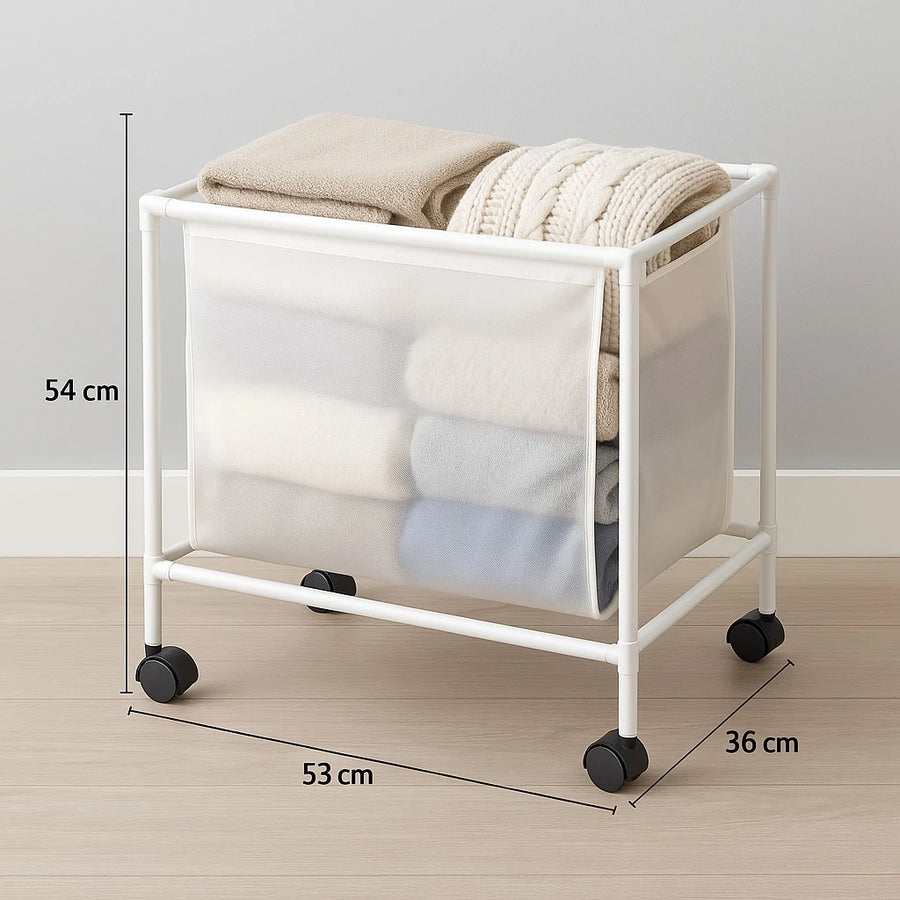 Rolling Fabric Storage Bin