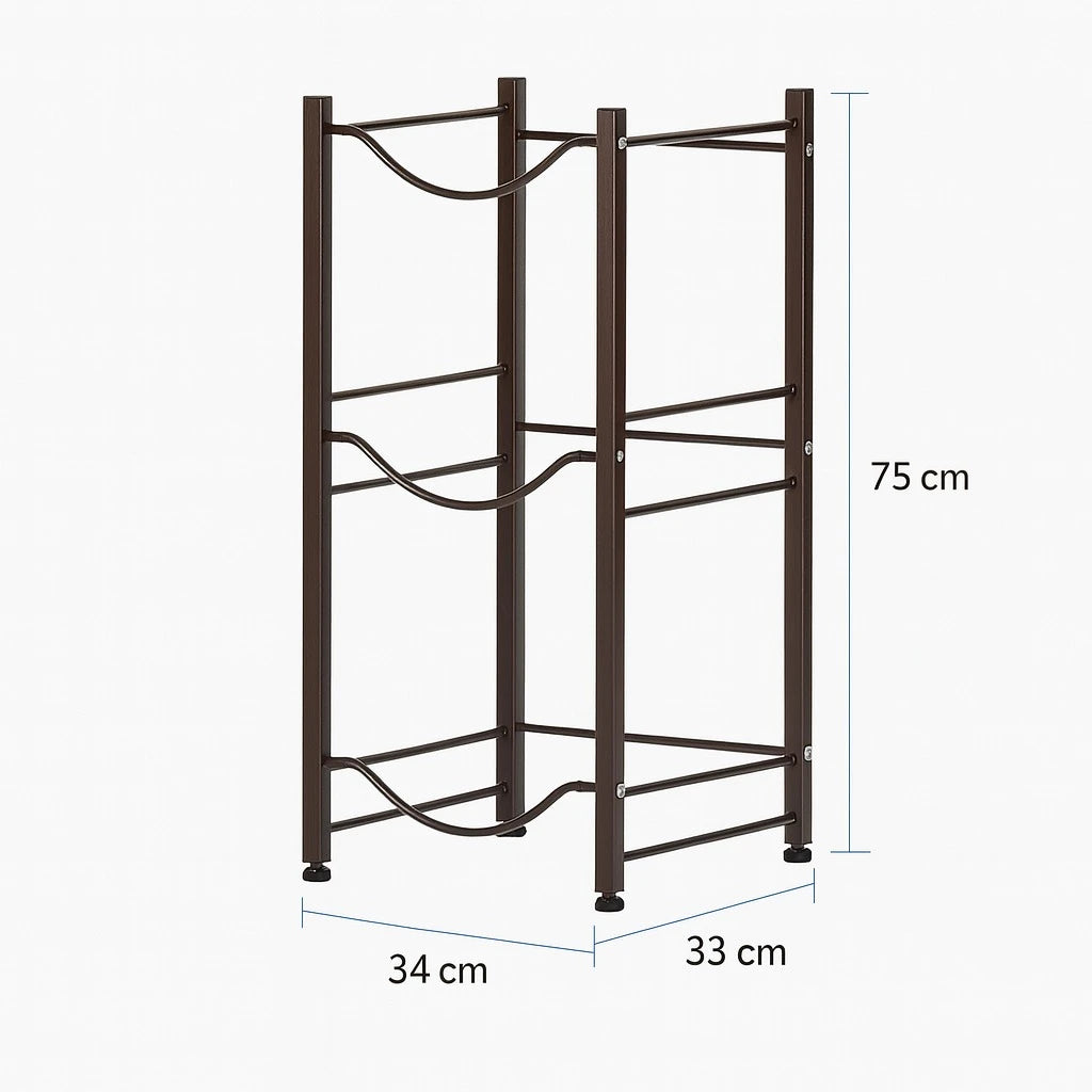 3 Tier Water Bottle Rack