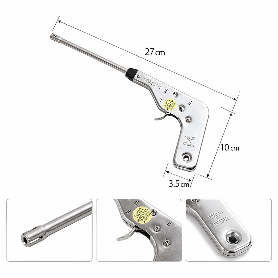 Electronic Gas Igniter Long Reach Gas Lighter | No Battery No Flint No Fuse Gas Stove Ignition Tool