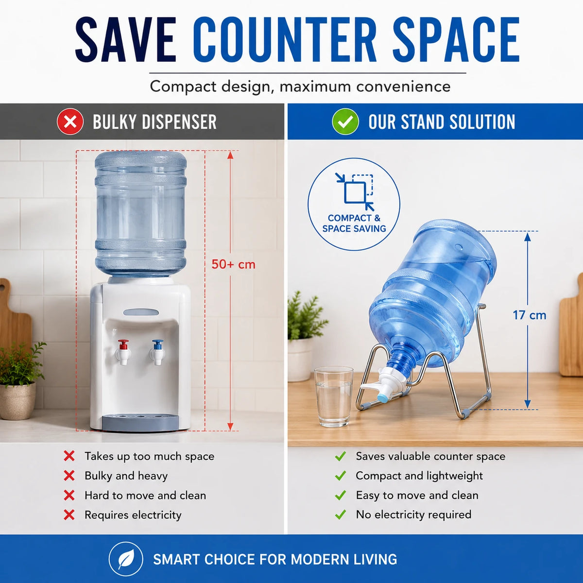 Water Dispenser Stand With Faucet Stainless Steel Water Bottle Holder Countertop Water Dispenser Rack