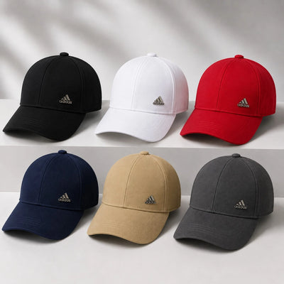 Baseball Cap Adjustable Unisex Polyester Sports Hat Casual Everyday Cap with Metal Buckle