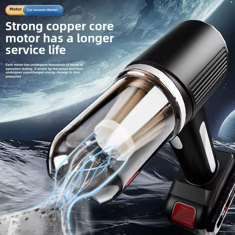 MDHL Car Mounted Cordless Vacuum Cleaner, 9000PA Strong Suction