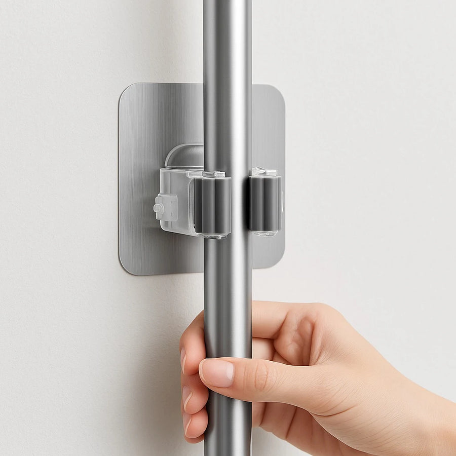 Wall-Mounted Mop & Broom Holder