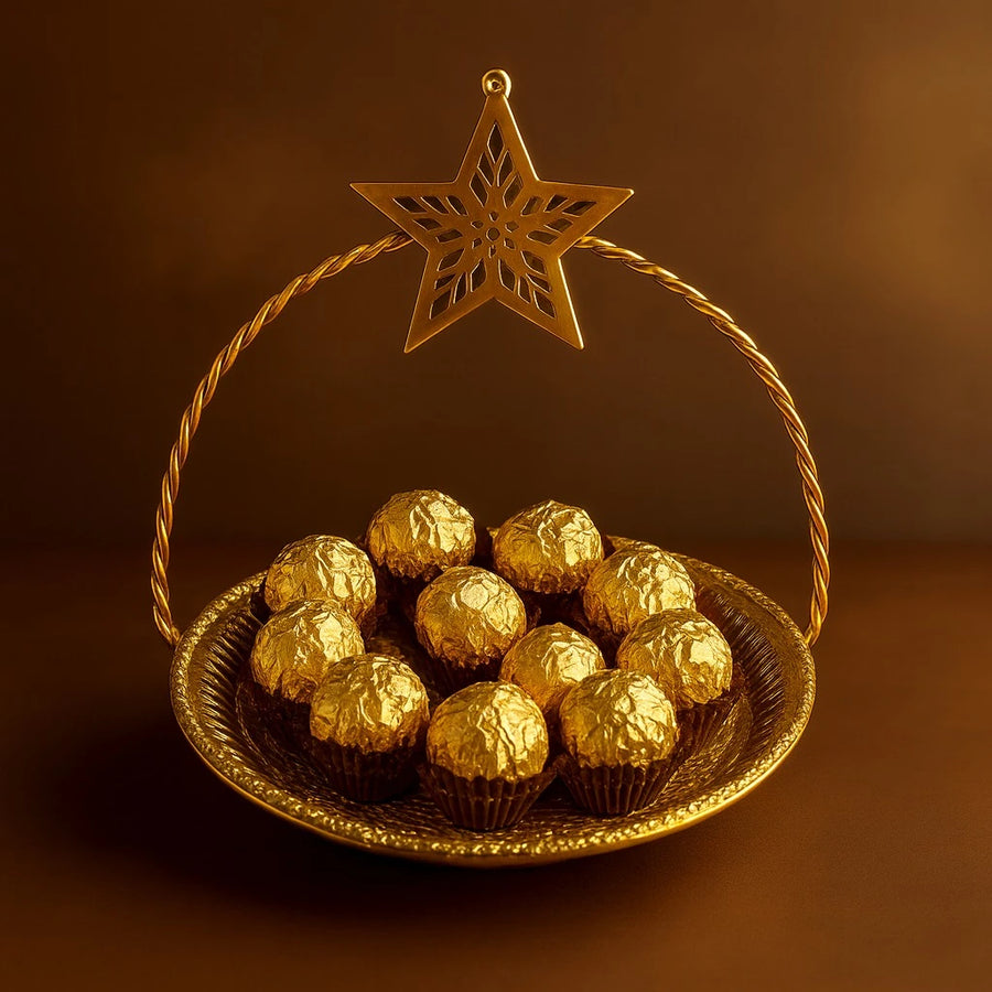 Gold Decorative Serving Stand