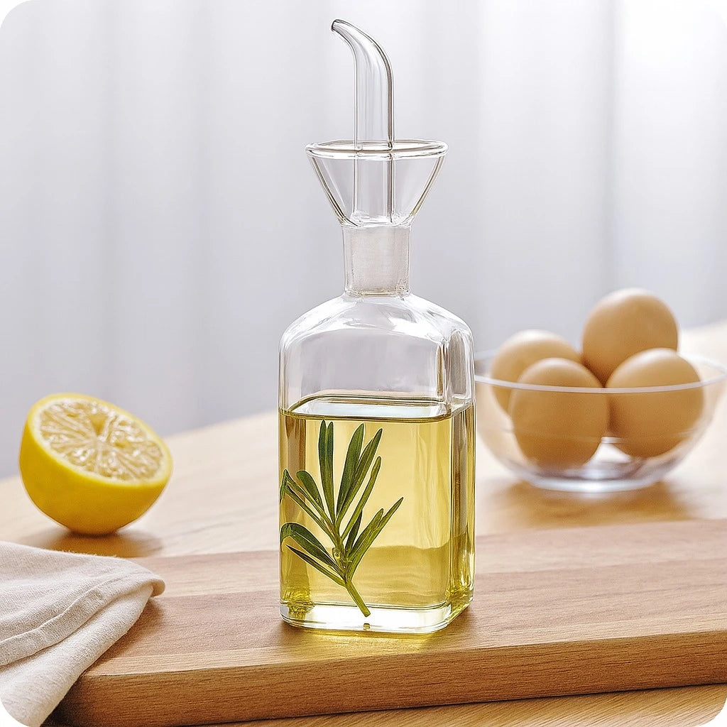 Clear Glass Oil & Vinegar Dispenser – 250ml - Image 1