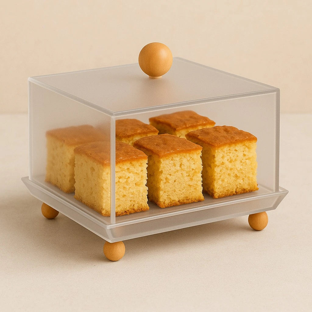 Frosted Acrylic Serving, Display & Storage Tray – 18.5 × 11 cm