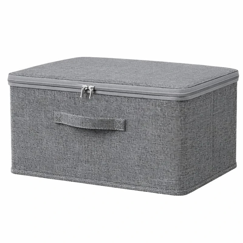 Fabric Storage Box with Lid, Foldable Clothes Organizer Closet Wardrobe Storage Box, Home Organization Container - Image 5