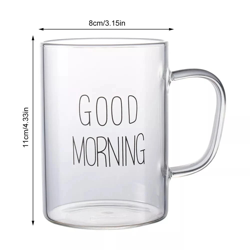 Good Morning Glass Mug