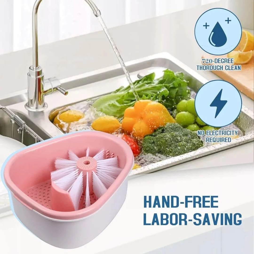 Fruit & Vegetable Washing Machine Cleaning with Brush