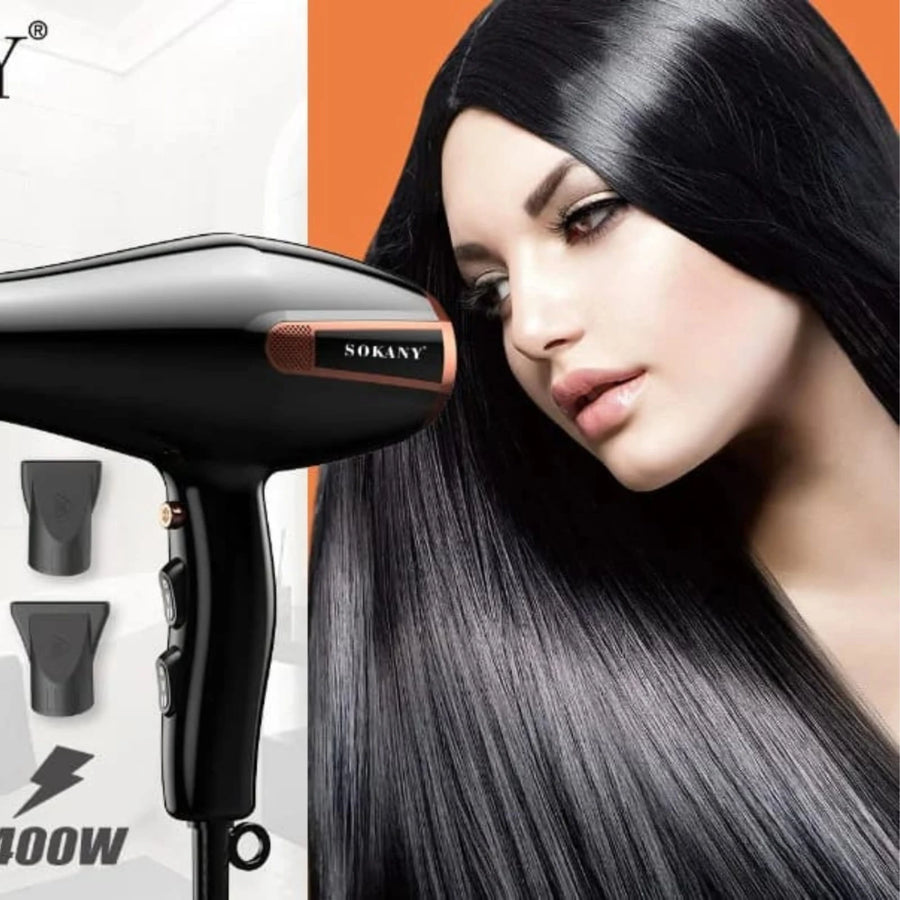 Sokany Hair Brush Dryer 2400W straightener hair styler - Travel Friendly