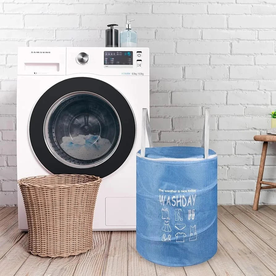 Round Foldable Laundry Basket