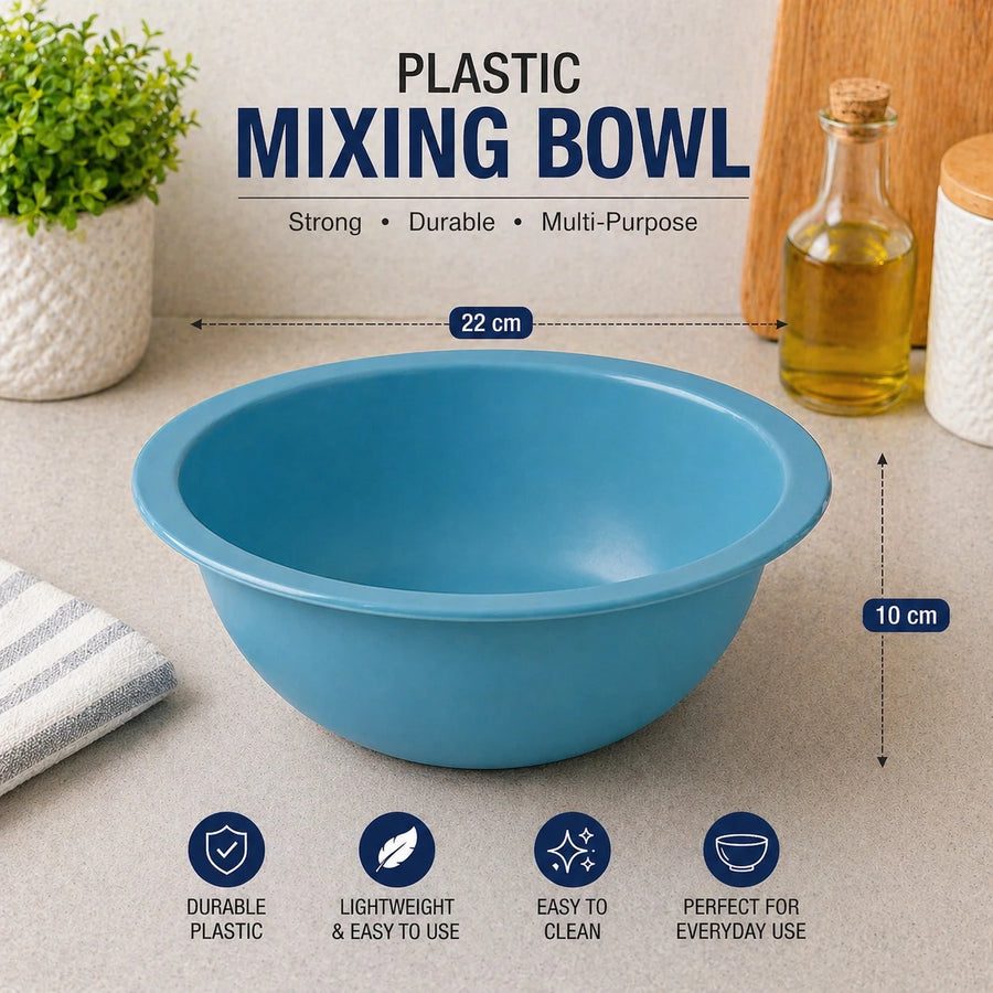 Plastic Mixing Bowl Large Kitchen Bowl Multi Purpose Serving Bowl Food Prep Salad Bowl