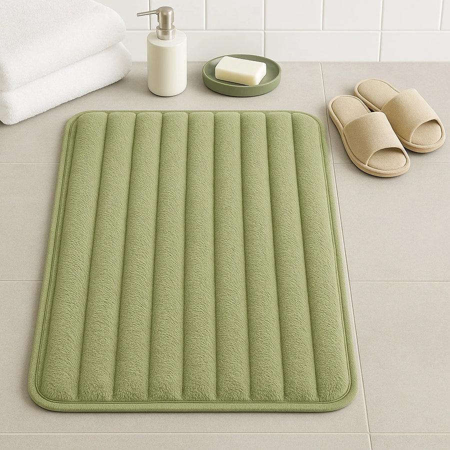 Soft Touch Ribbed Bath Ma