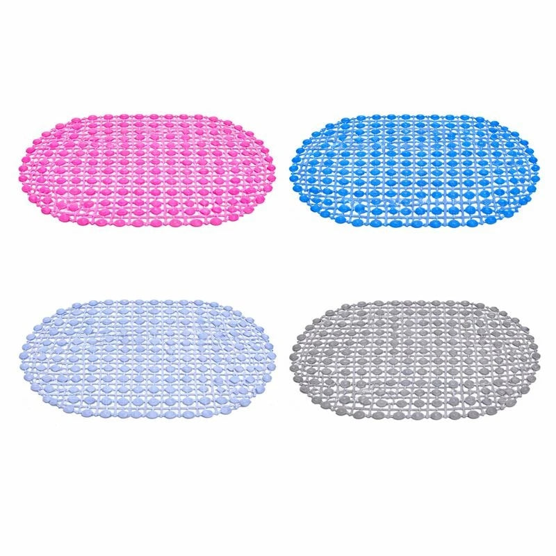 Anti-Slip PVC Bath Mat with Suction Cups – Drainage Safety Design for Bathroom & Shower (67 × 37 cm) - Image 8