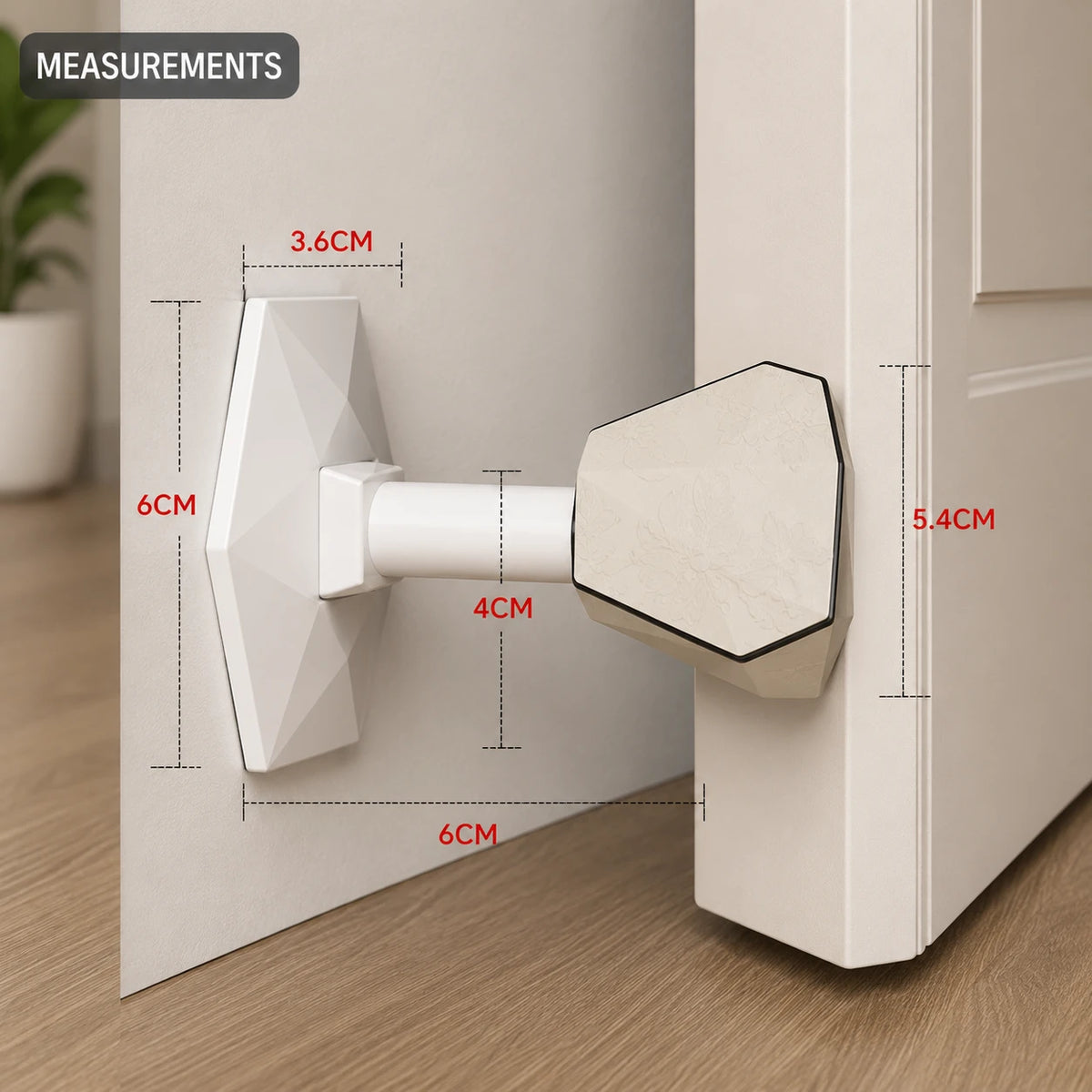 Door Stopper Portable Silicone Wall Protector Door Handle Buffer Shock Absorber Adhesive Door Stopper Wall Guard Noise Reduction Protector